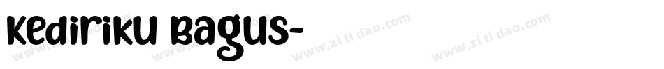Kediriku Bagus字体转换
